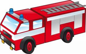 Раскраска пожарная машина для малышей #11 #132294
