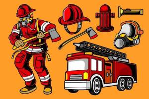 Раскраска пожарник #24 #132332