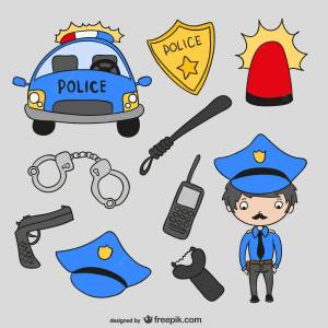 Раскраска полицейский для детей #23 #132825
