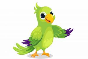Раскраска попугай для детей #2 #133792