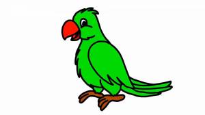 Раскраска попугай для детей #5 #133795
