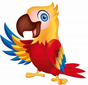 Раскраска попугай для детей #7 #133797
