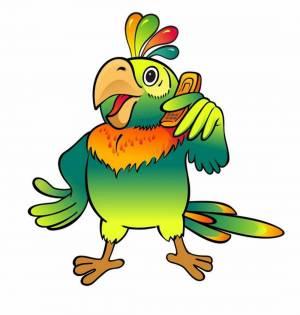Раскраска попугай для детей #15 #133805