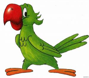 Раскраска попугай для детей #31 #133821