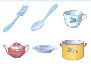 Раскраска посуда для детей #35 #134381