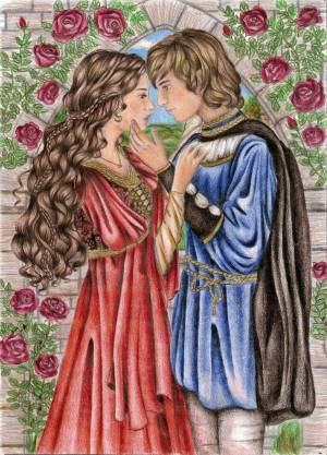 Раскраска принц и принцесса #20 #135287