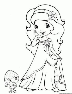 Раскраска принцесса для детей 4 5 лет #8 #135351