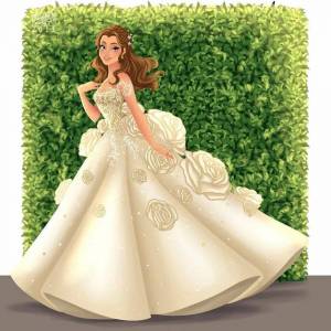 Раскраска принцессы в красивых платьях #23 #135596