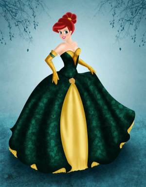 Раскраска принцессы диснея в красивых платьях #11 #135656
