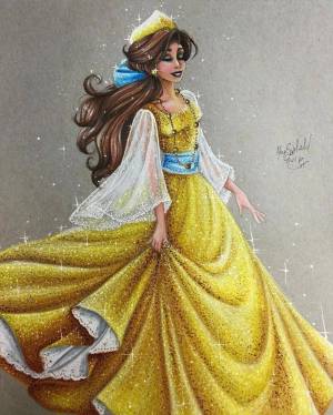 Раскраска принцессы диснея в красивых платьях #17 #135662