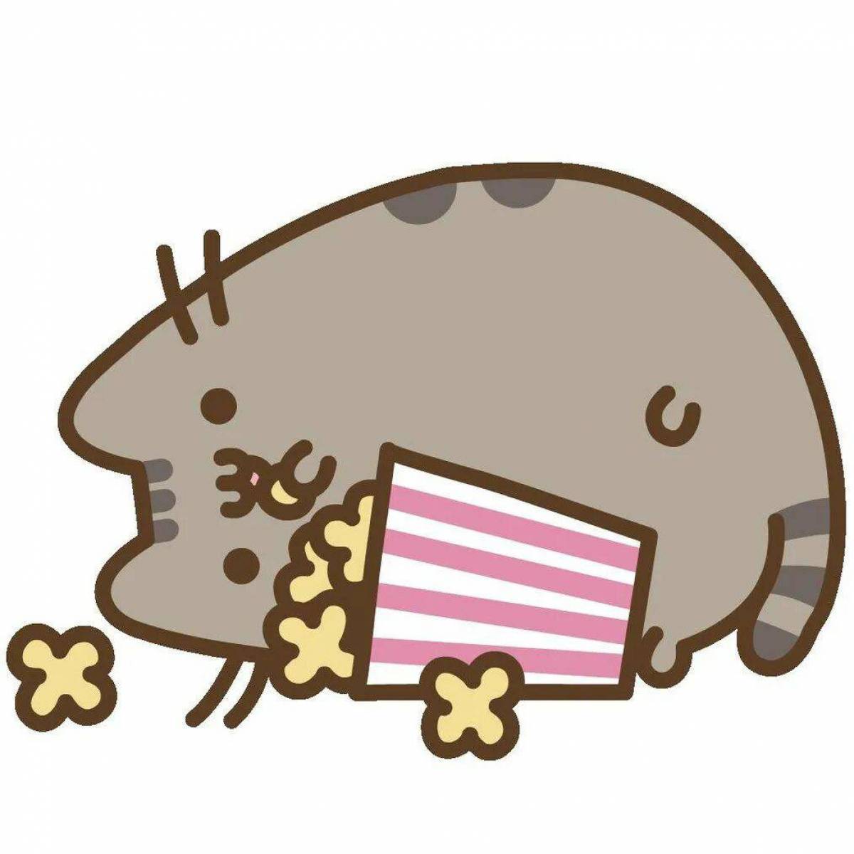 Pusheen. Пушин Кэт. Кот Пушин Pusheen. Стикеры Пушин Кэт. Кот Пушин арт.