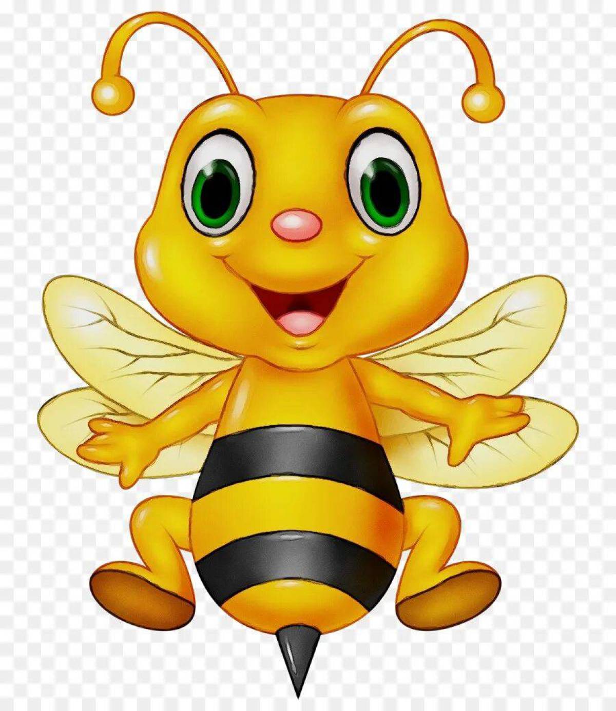 Раскраска Пчелка распечатать или скачать