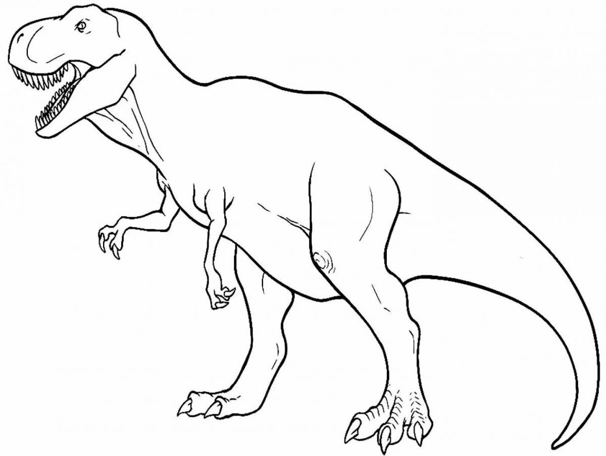 Раскраску динозавр #7