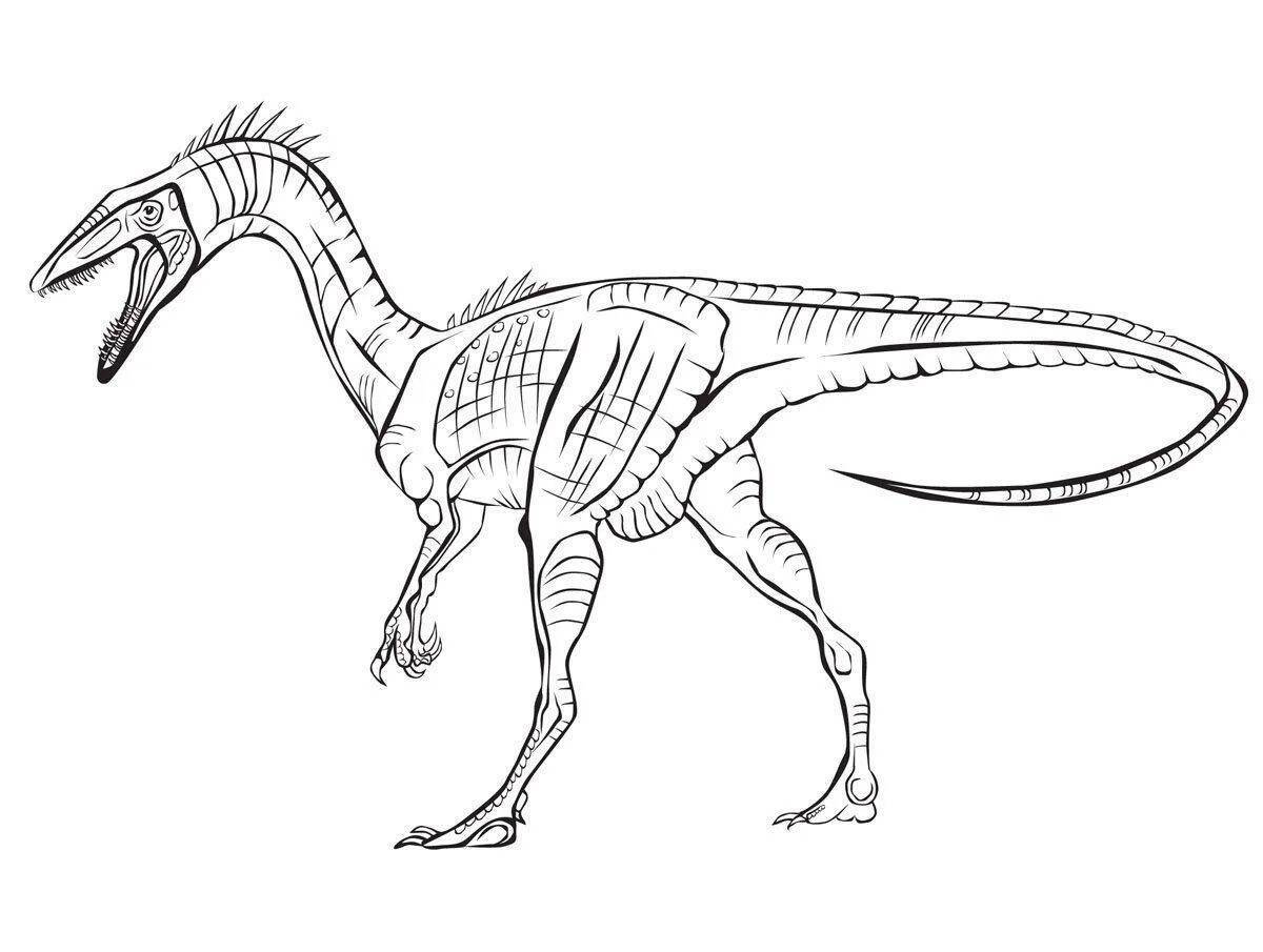 Раскраску динозавр #19