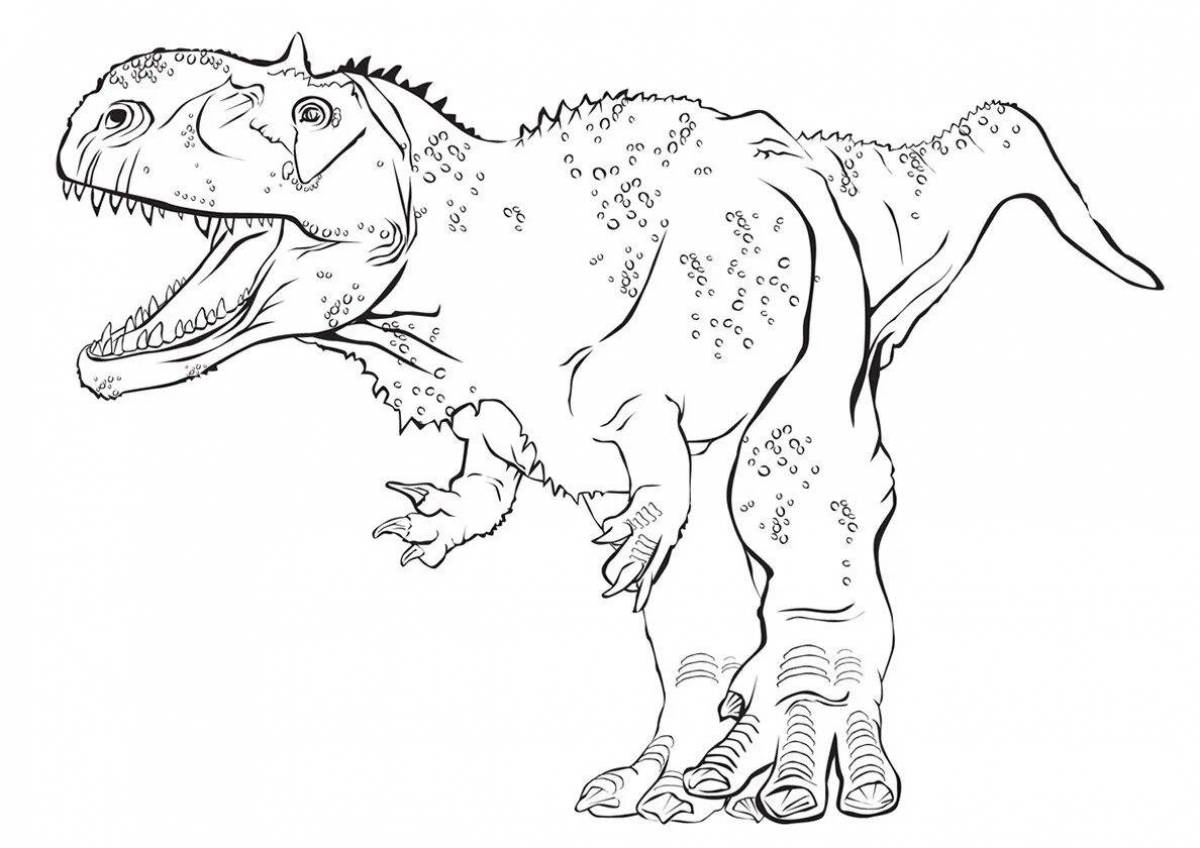 Раскраску динозавр #35