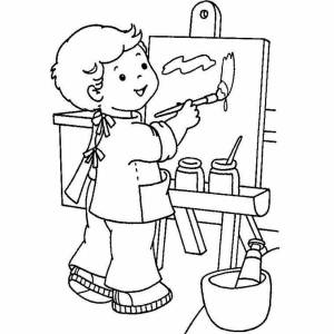 Раскраска профессии для детей 3 4 лет #16 #136432