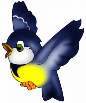 Раскраска птичка для детей #3 #137235