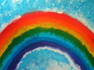 Раскраска радуга для детей 3 4 лет #4 #137995