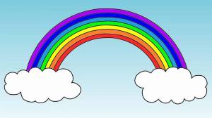 Раскраска радуга для детей 3 4 лет #12 #138003