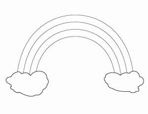 Раскраска радуга для детей 3 4 лет #14 #138005
