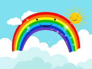 Раскраска радуга для детей 3 4 лет #18 #138009