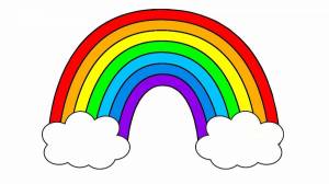 Раскраска радуга для детей 5 6 лет #1 #138028
