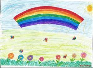 Раскраска радуга для детей 5 6 лет #7 #138034