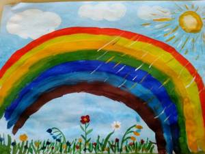 Раскраска радуга для детей 5 6 лет #8 #138035