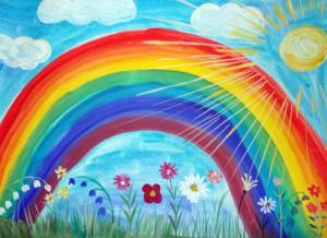 Раскраска радуга для детей 5 6 лет #12 #138039