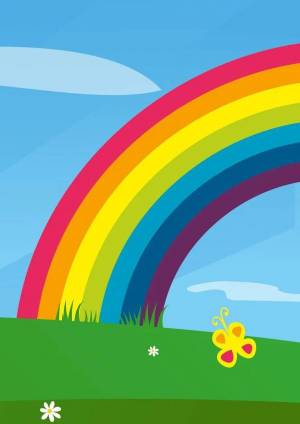 Раскраска радуга для детей 5 6 лет #16 #138043
