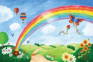 Раскраска радуга для детей 5 6 лет #20 #138047