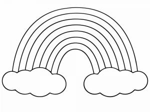 Раскраска радуга для детей 5 6 лет #22 #138049