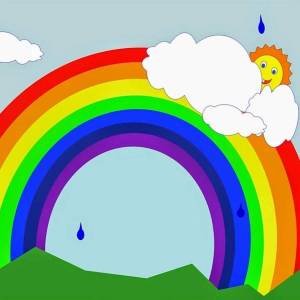 Раскраска радуга для детей 5 6 лет #25 #138052