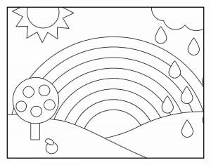 Раскраска радуга для детей 5 6 лет #29 #138056