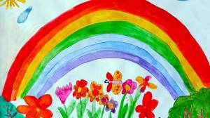 Раскраска радуга для детей 5 6 лет #36 #138063