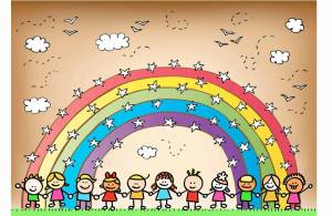 Раскраска радужные друзья для детей #5 #138168
