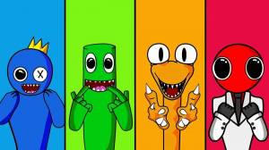 Раскраска радужные друзья игра #1 #138190