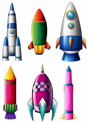 Раскраска ракета для детей 6 7 лет #29 #138805