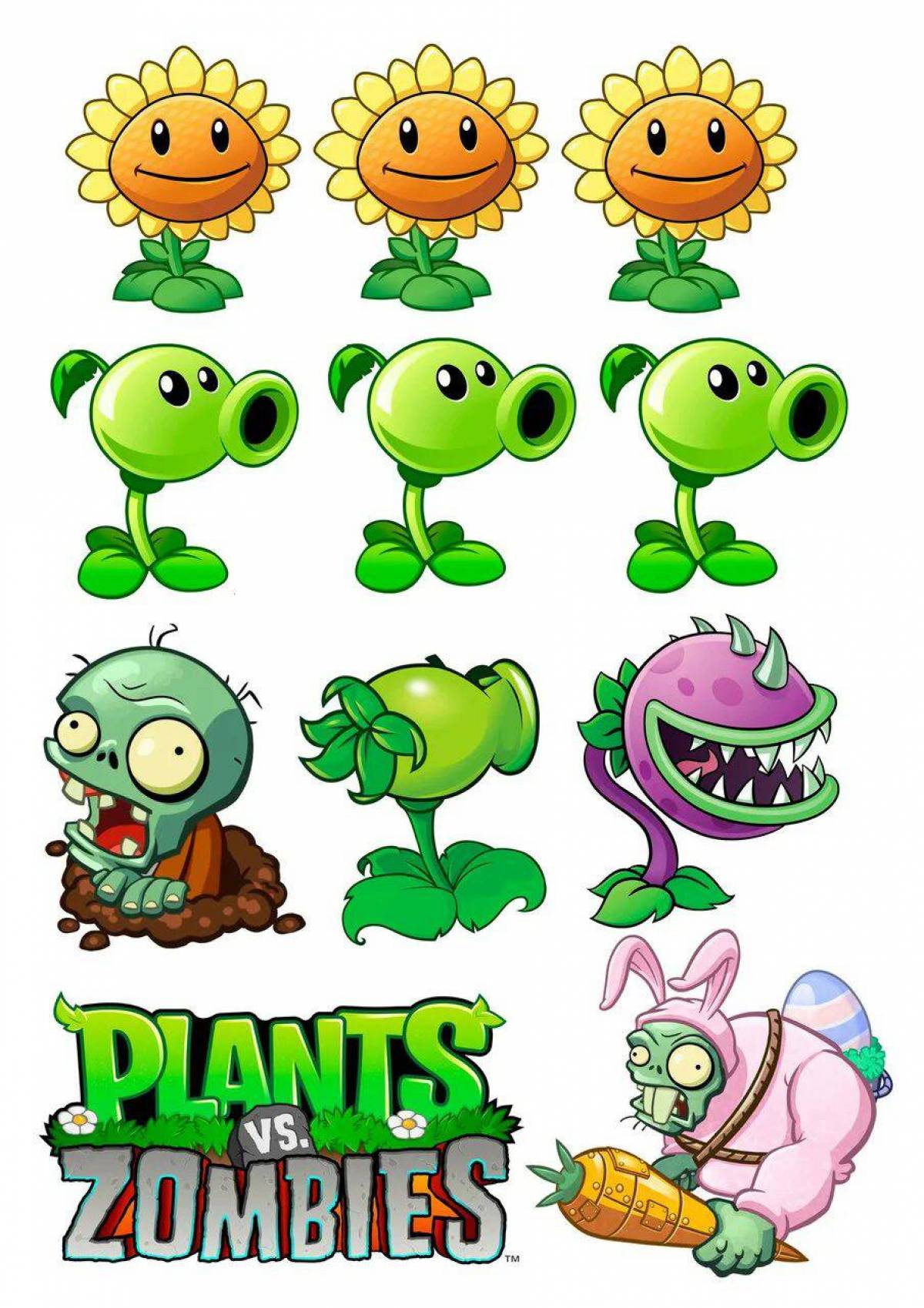 картинки про растения против зомби
