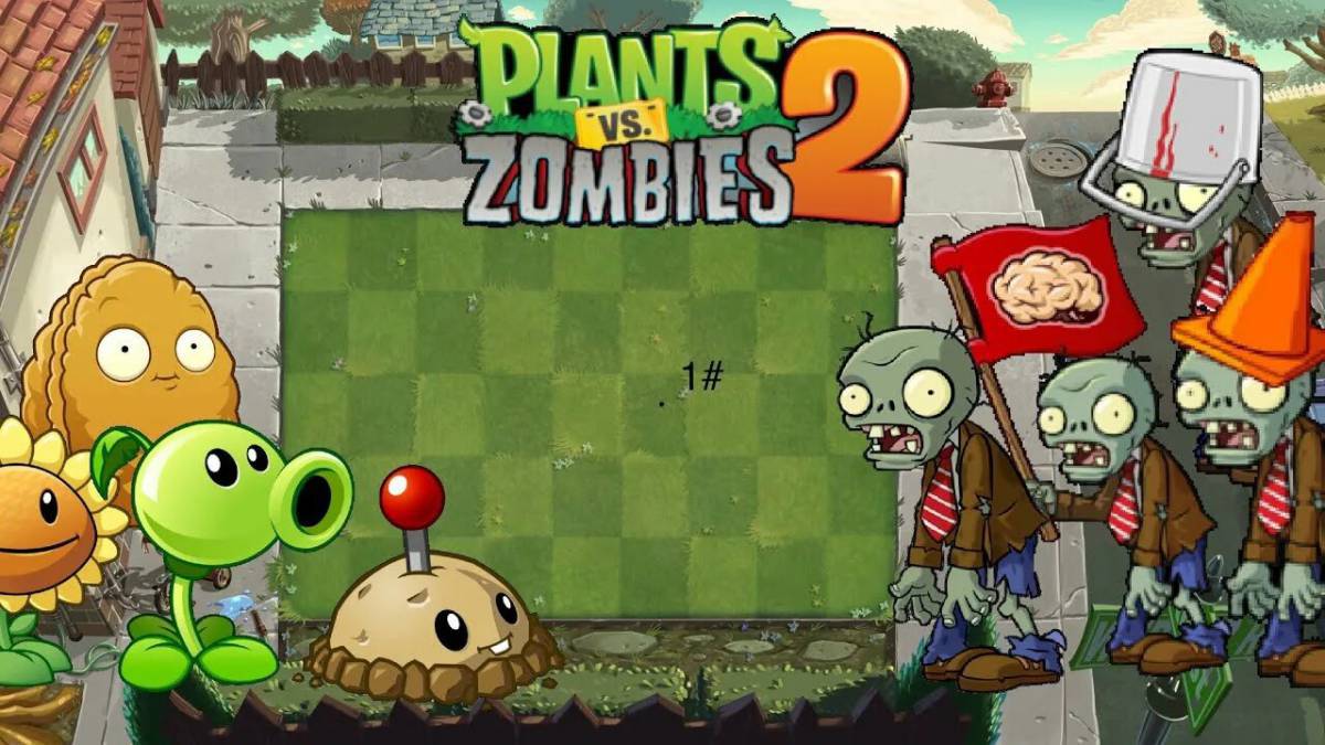 картинки зомби растения 2