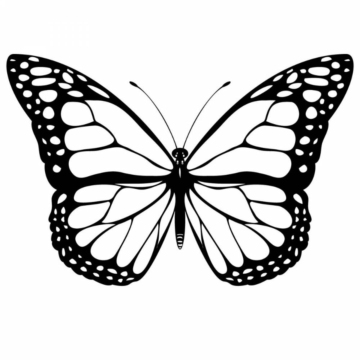 Рисунок бабочка #15