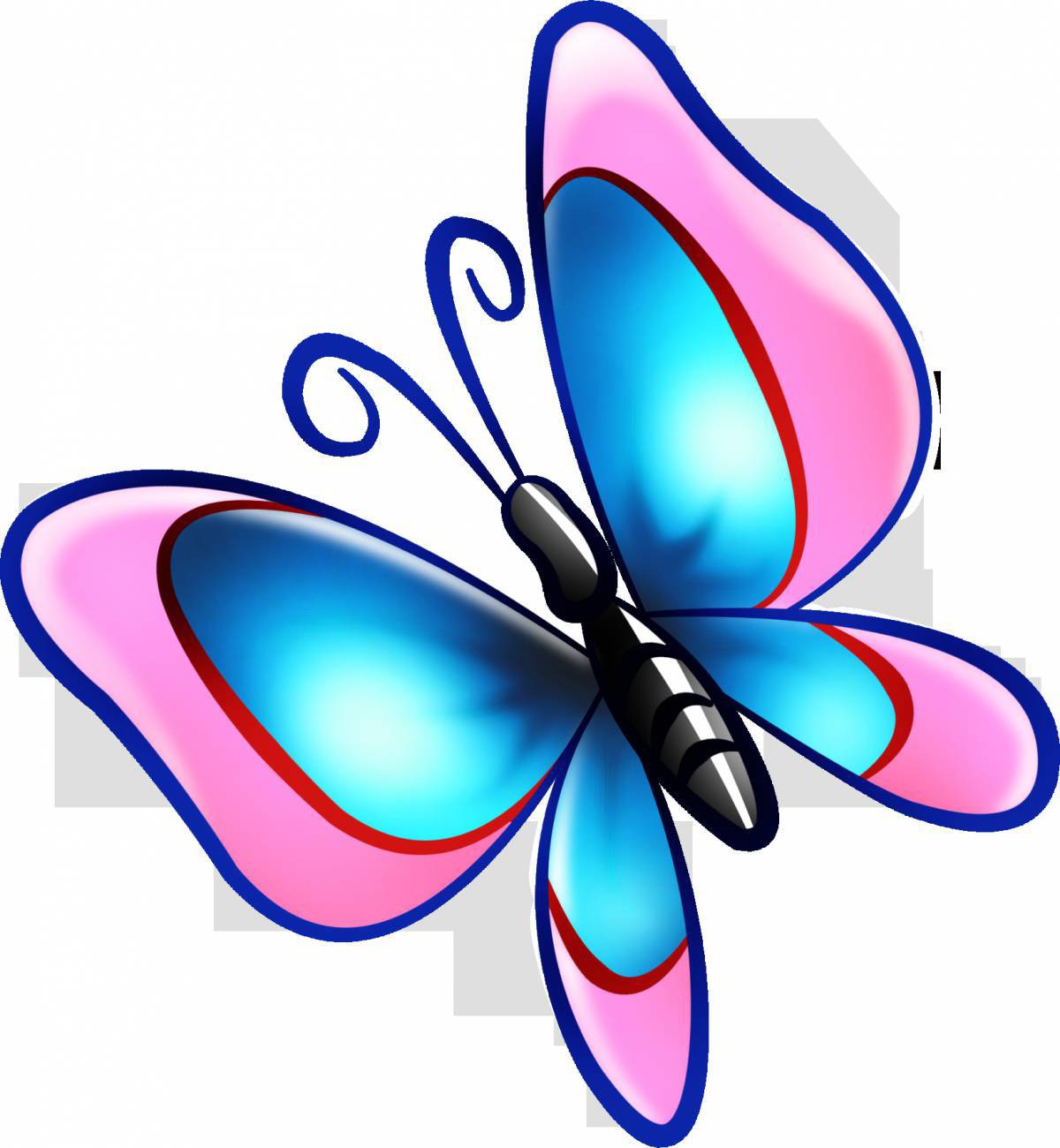 Рисунок бабочка #21