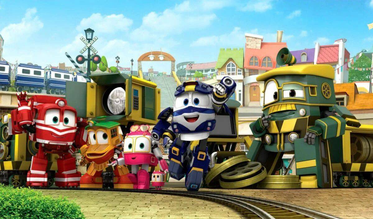 Роботы поезда для детей #24