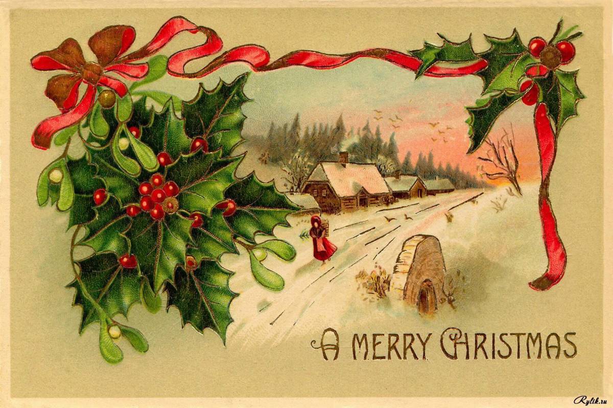 Рождественская открытка #9