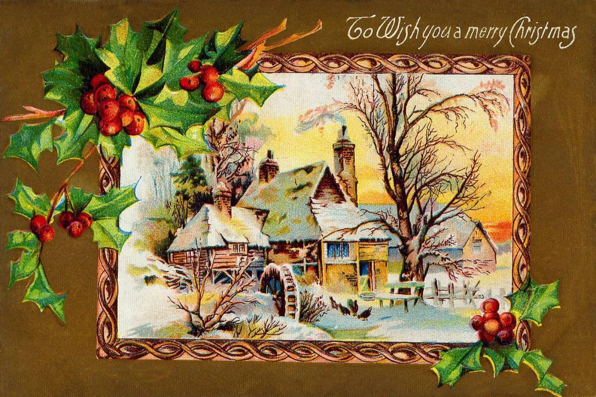 Рождественская открытка #15