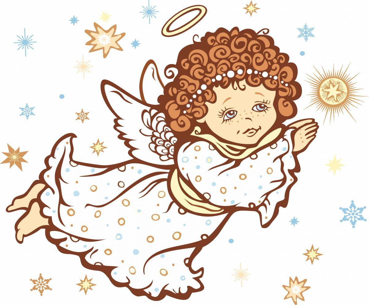 Рождественский ангел для детей #7