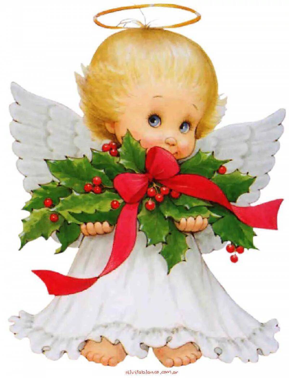 Рождественский ангел для детей #10