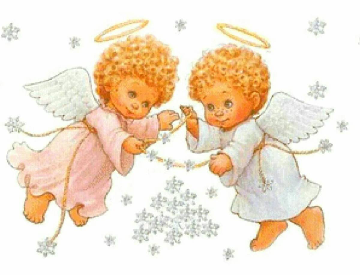 Рождественский ангел для детей #16