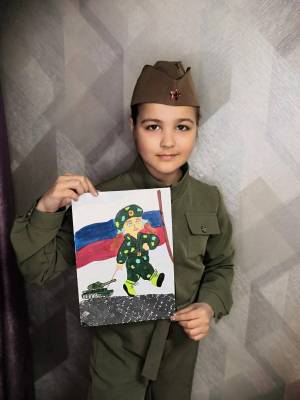 Раскраска рисунок солдату от школьника #8 #141701