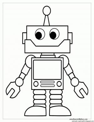 Раскраска робот для детей 5 6 лет #2 #142287